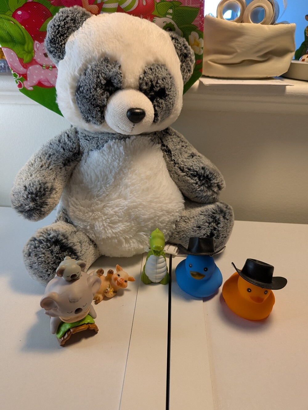 Children's Animal Toy Bundle Panda Plush Dimmo Koala Figures Ducks
